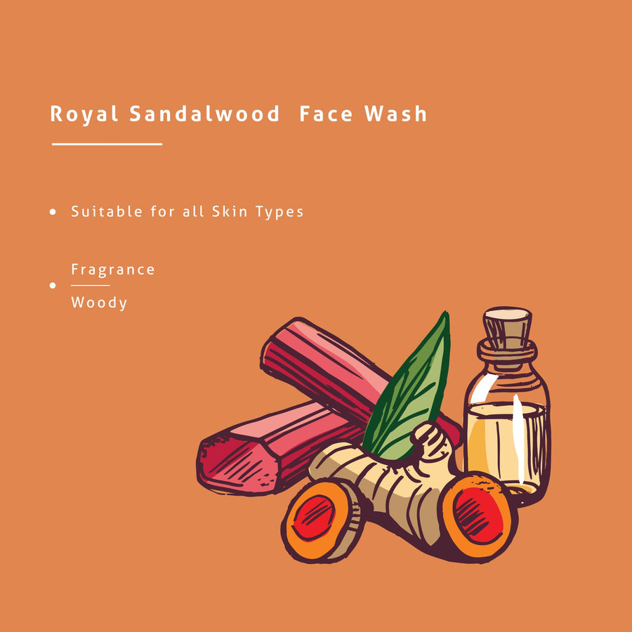 Royal Sandalwood Invigorating Face Wash (200 ML)