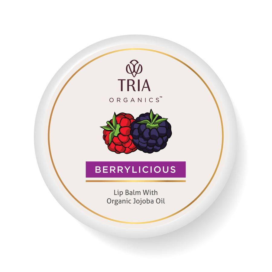 Berrylicious Lip Balm with Organic Jojoba Oil and Unrefined Cocoa Butter (10 g)