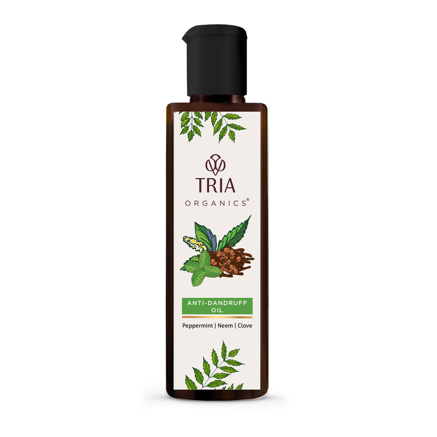 Neem, Peppermint and Clove Organic Anti Dandruff Oil (200 ml) with Neem Wood Comb worth Rs.200 FREE