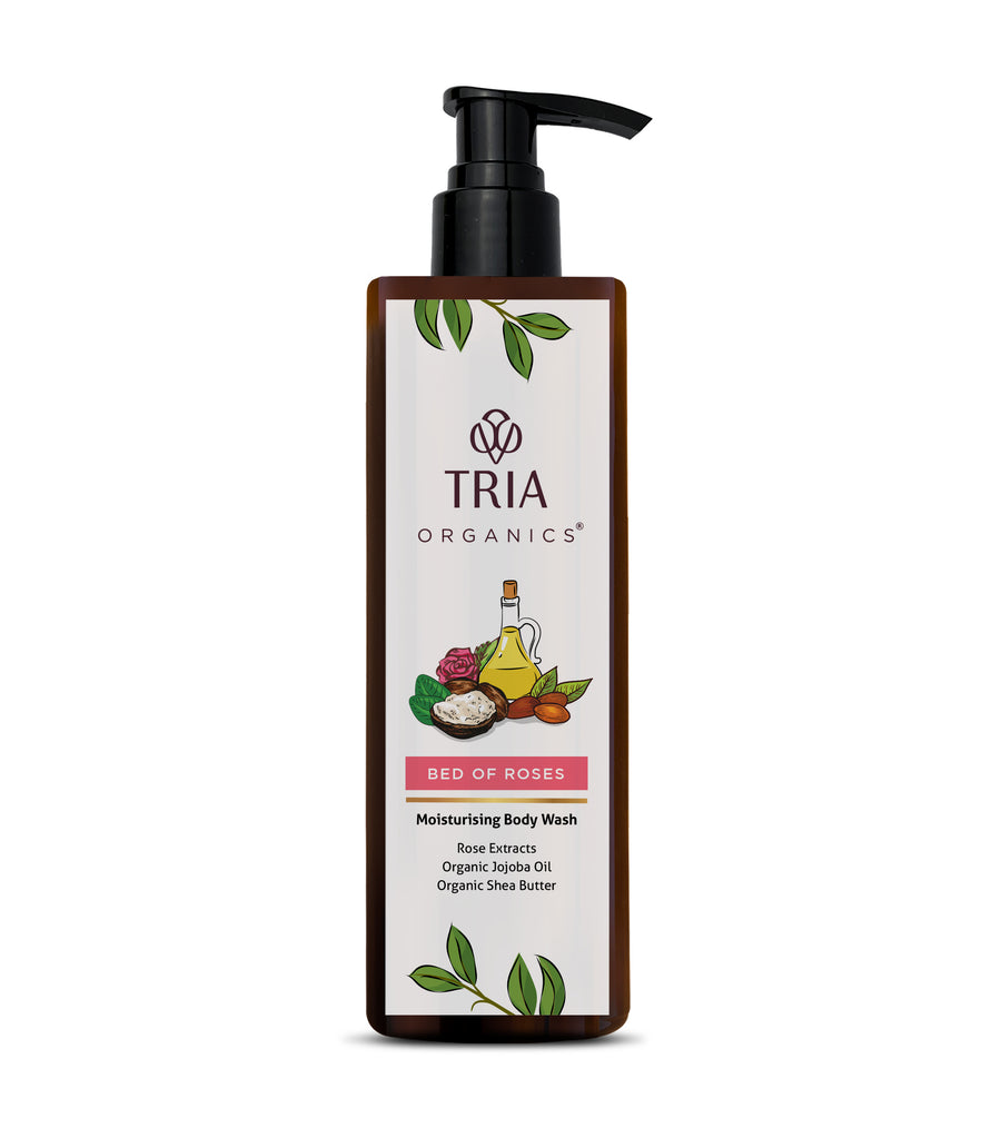 Rose, Organic Jojoba oil & Shea Butter Body Wash - Moisturizing (200 ML)