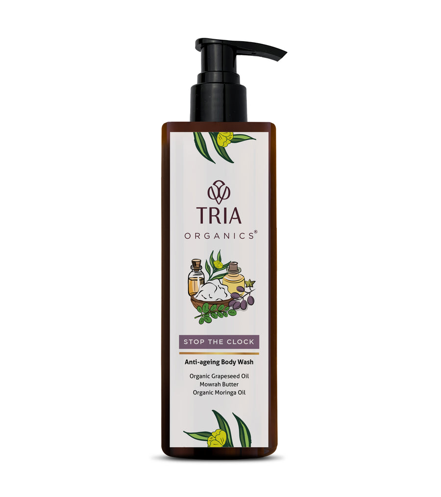 Organic Grapeseed oil, Mowrah butter & Moringa Oil Body Wash - Anti Ageing (200 ML)