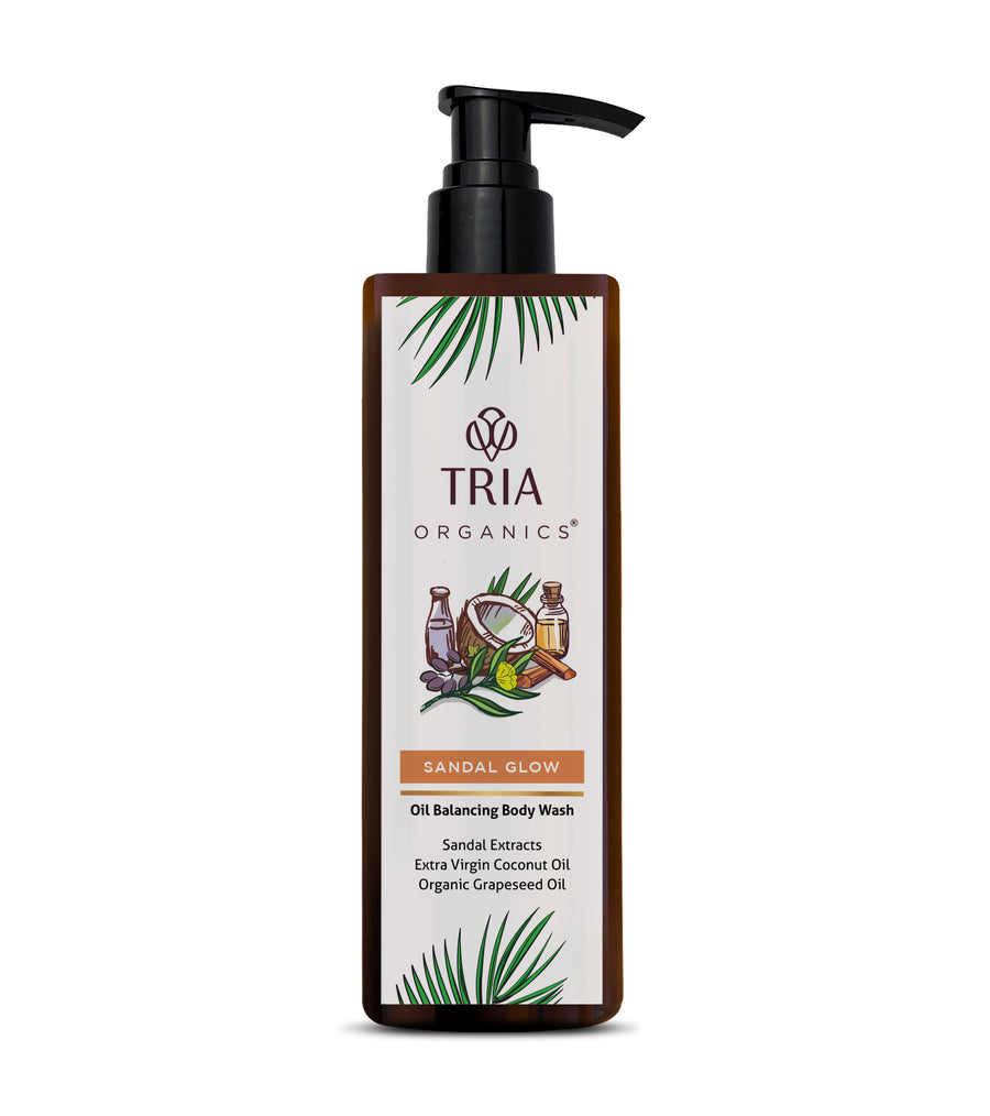 Sandalwood, Grapeseed & Coconut oil Body Wash - Oil Balancing (200 ML)