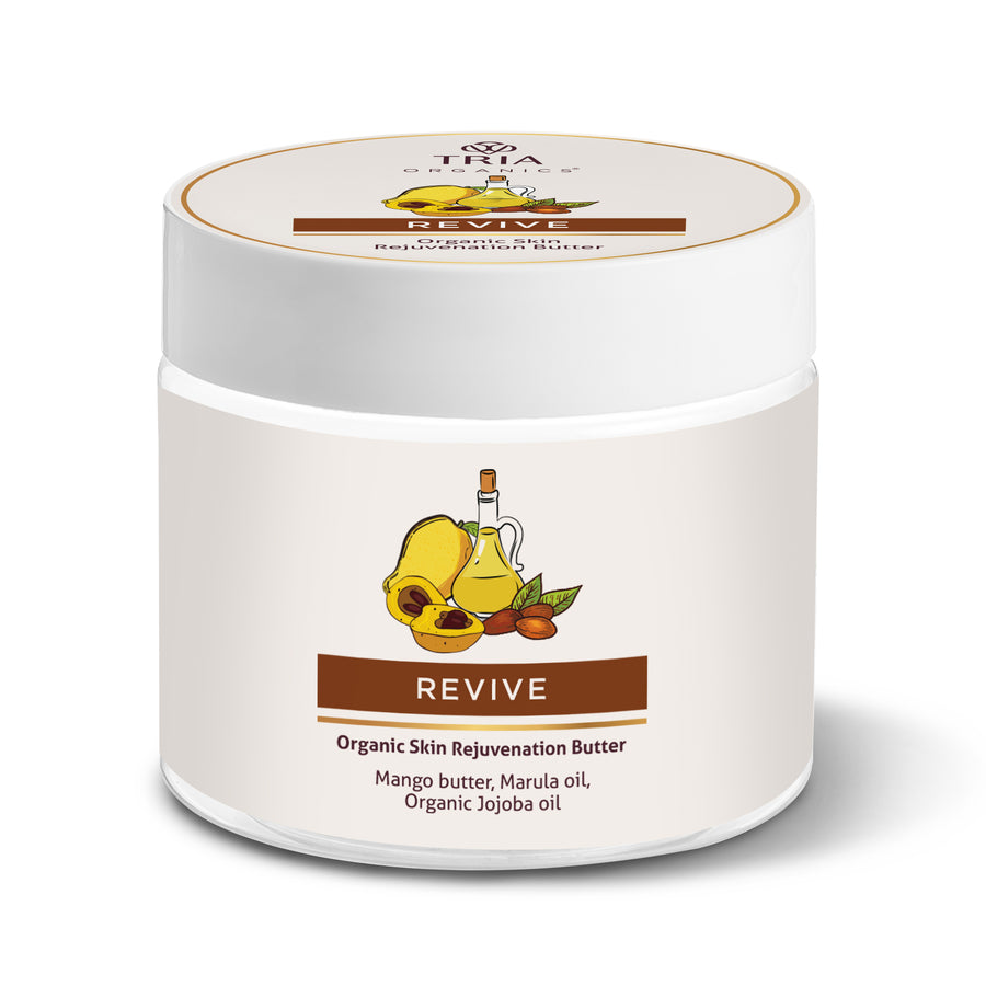 Revive Organic Skin Rejuvenation Body Butter with Mango Butter, Marula Butter and Organic Jojoba Oil (100 g)