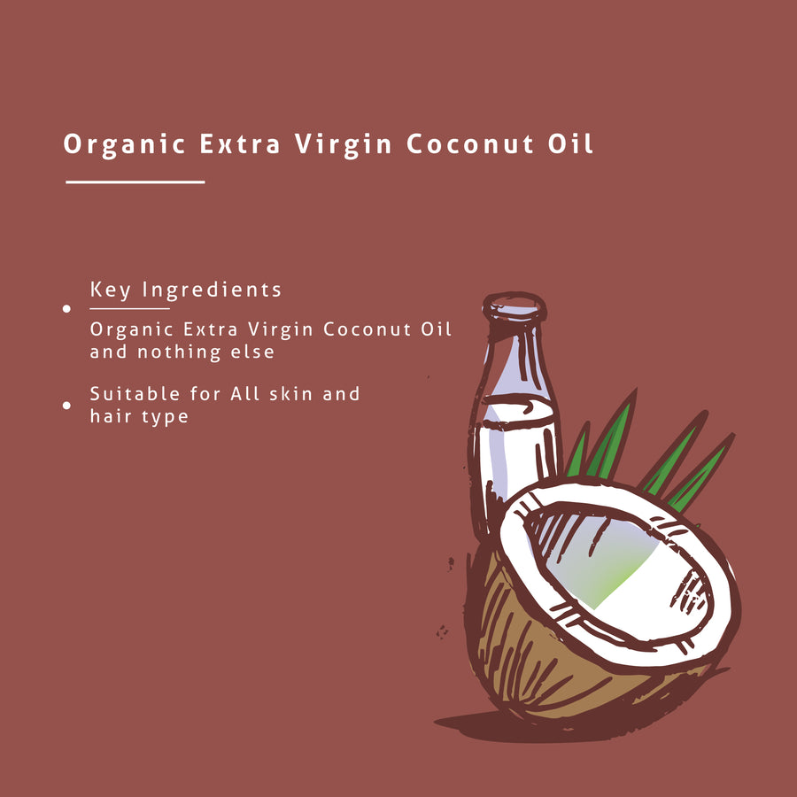 Organic Extra Virgin Coconut Oil (200 ml)